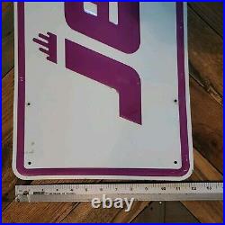 Vintage Original Embossed Metal Sign JETZON TIRES 36x12