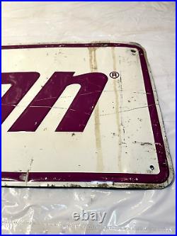 Vintage Original Embossed Metal Sign JETZON TIRES 36x12