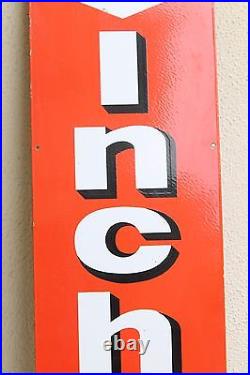 Vintage Original Genuine Inchek Tyre Ad 72 Porcelain Enamel Sign Board NH2839