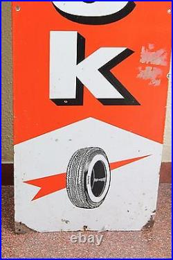 Vintage Original Genuine Inchek Tyre Ad 72 Porcelain Enamel Sign Board NH2839