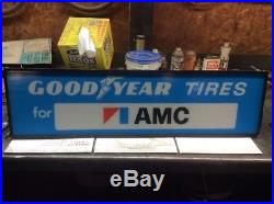 Vintage Original Lighted Goodyear Tires For AMC Sign