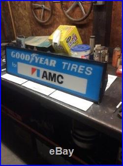 Vintage Original Lighted Goodyear Tires For AMC Sign