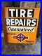 Vintage-Original-Mend-Rite-Tire-Repair-Flange-Sign-Gas-Oil-Advertising-Metal-01-blj