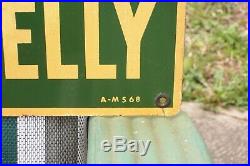 Vintage Original Porcelain Kelly Tire Sign / by A-M Sign Co. Beautiful Patina