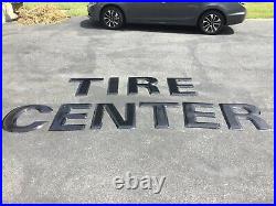 Vintage Original Tire Center Porcelain Sign From Old Good year Tire Center