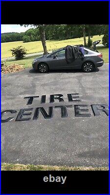 Vintage Original Tire Center Porcelain Sign From Old Good year Tire Center