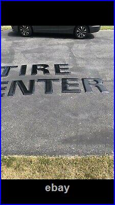 Vintage Original Tire Center Porcelain Sign From Old Good year Tire Center