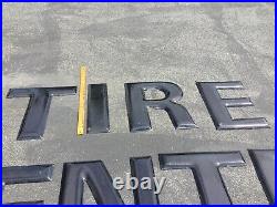 Vintage Original Tire Center Porcelain Sign From Old Good year Tire Center