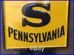 Vintage Pennsylvania Tires Sign Original Collectible Petroliana