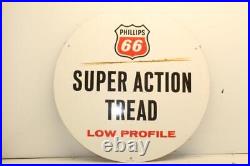 Vintage Phillips 66 Tire Insert Panel Sign Gas Oil Ford