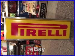 Vintage Pirelli Tire Light Up Sign