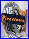 Vintage-Porcelain-Enamel-Sign-Firestone-Tire-Die-Cut-Double-Sided-Flange-America-01-wwfa