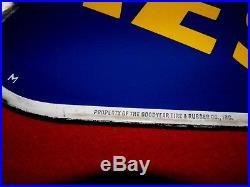 Vintage Porcelain Goodyear Tires Sign 36 Inch Double Side, Gas Oil Antique Wow