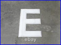 Vintage Porcelain Sign Letters Tires From Firestone Repair Shop 24 Tall Used