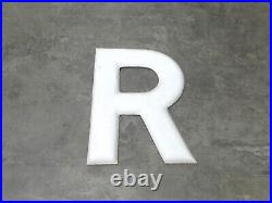 Vintage Porcelain Sign Letters Tires From Firestone Repair Shop 24 Tall Used