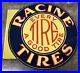 Vintage-Racine-Tires-Flange-Double-Sided-14-5-Porcelain-Gas-Oil-Sign-01-nqkp