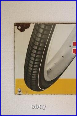 Vintage Ralson Cycle Tyre Porcelain Enamel Collectibles Adv Sign Board Nh4023