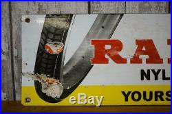 Vintage'Ralson' Tyre Enamel Metal Sign Ref 173
