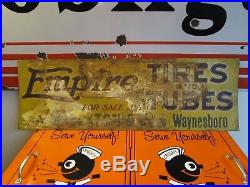 Vintage Rare Empire Tire Sign CW Sexton Waynesboro PA 1900, s