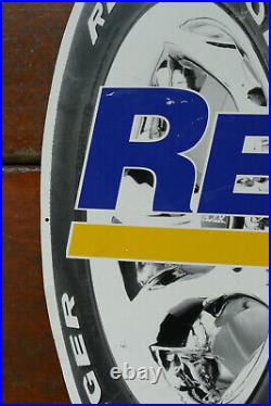 Vintage Regul Tires Tire Shaped Metal Advertising Sign Gas Oil Service Station