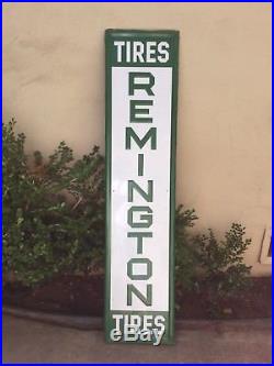 Vintage Remington Tire Sign Authentic Excellent