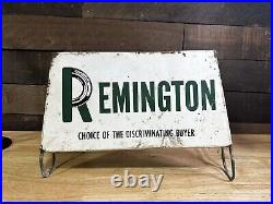 Vintage Remington Tires Rack Display Holder Stand Oil Gas Sign