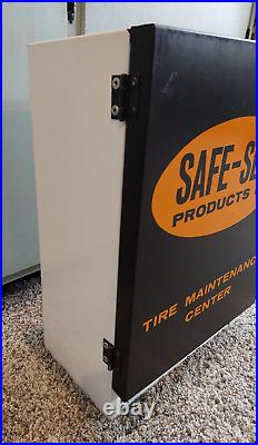 Vintage SAFE-SEAL Tire Patch Metal Advertising Display Cabinet Gas Station