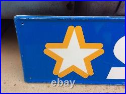 Vintage STAR TIRES Dealer Sign Gas & Oil