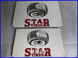 Vintage STAR TIRES Gas Station Dealer Tire Display Stand Rack advertising sign