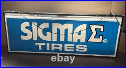 Vintage Sigma tire light up sign