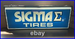 Vintage Sigma tire light up sign