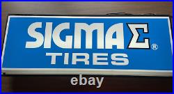 Vintage Sigma tire light up sign