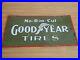 Vintage-Sign-Goodyear-Tires-No-Rim-Cut-ca-1910-Very-Rare-Double-Sided-Porcelain-01-xxdi