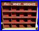 Vintage-Snap-on-Tire-Wheel-Weights-Rack-Display-25x21x6-Cabinet-Parts-USA-Tool-01-ie