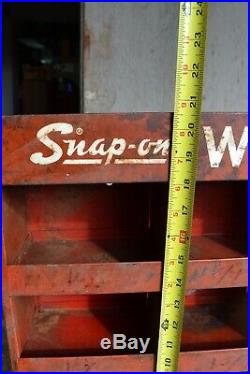 Vintage Snap-on Tire Wheel Weights Rack Display 25x21x6 Cabinet Parts USA Tool