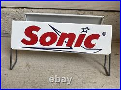 Vintage Sonic Drive In Store Tire Display Rack Rare Collectible Excellent