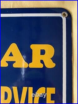 Vintage Style Good Year Tires And Batteries Porcelain 17.75 X 10 Inch Sign