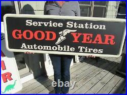 Vintage Style Goodyear Tires & Service Sign On A 1947 Coca Cola Sign Blank