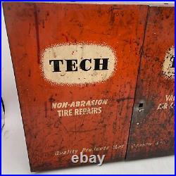 Vintage Tech Steel Tire Repair Cabinet With Drawers and Front door Latch