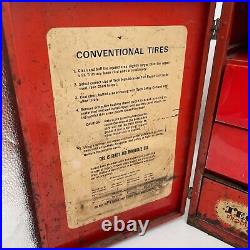 Vintage Tech Steel Tire Repair Cabinet With Drawers and Front door Latch