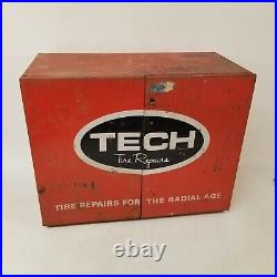 Vintage Tech Steel Tire Repair Cabinet With Drawers and Front door Latch DL