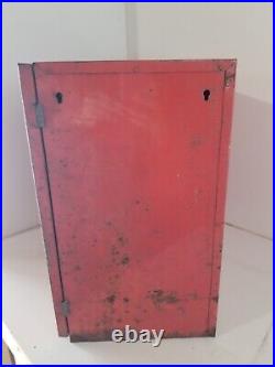 Vintage Tech Steel Tire Repair Cabinet Withdrawers & Front Door Latch Tire Service