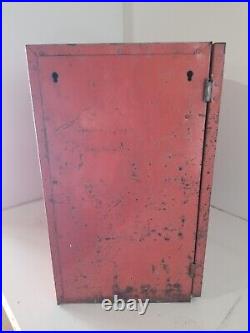 Vintage Tech Steel Tire Repair Cabinet Withdrawers & Front Door Latch Tire Service