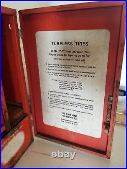 Vintage Tech Steel Tire Repair Cabinet Withdrawers & Front Door Latch Tire Service