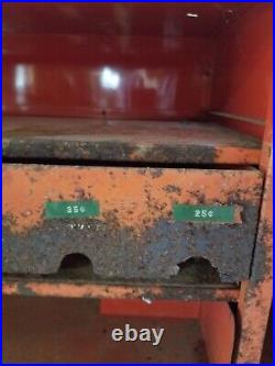 Vintage Tech Steel Tire Repair Cabinet Withdrawers & Front Door Latch Tire Service