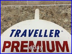 Vintage Traveller Premium Slp Tire Sign Stonger Safer 4 Ply Nylon Ts-143 (sh)