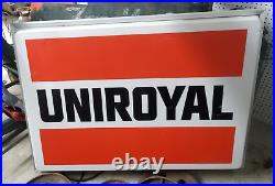 Vintage Uniroyal Tire Light Up Sign Collectible Advertising Memorabilia