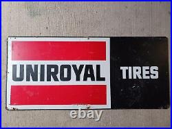 Vintage Uniroyal Tires 40 x 18 Metal Sign