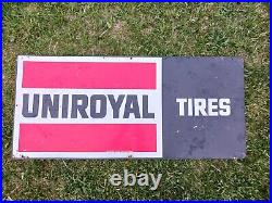 Vintage Uniroyal Tires 40 x 18 Metal Sign