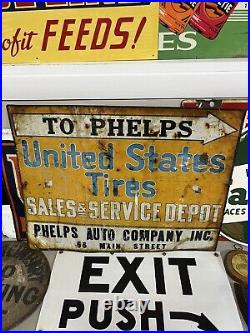 Vintage United States Tire Sign